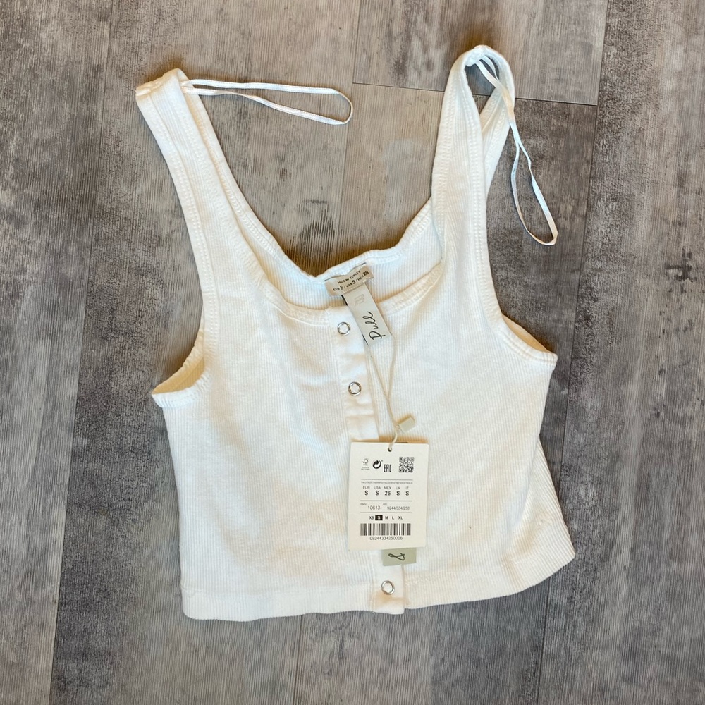 White tank top